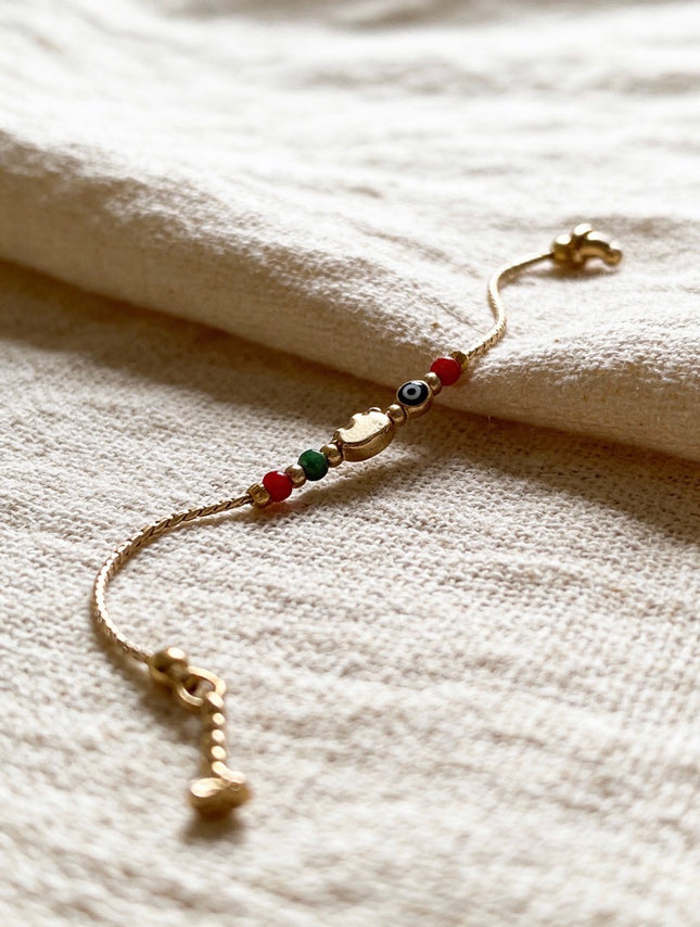 Fil Figürlü Çelik Şans Bilekliği