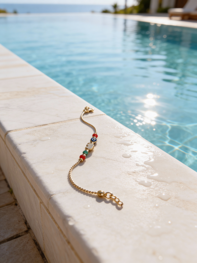 Fil Figürlü Çelik Şans Bilekliği