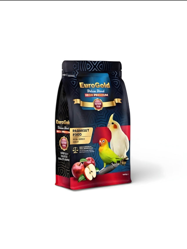 Euro Gold Deluxe Blend Premium Gerçek Elmalı Papağan Yemi 1000 Gr