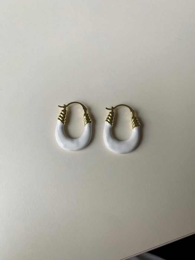 Gold Beyaz Çelik Küpe