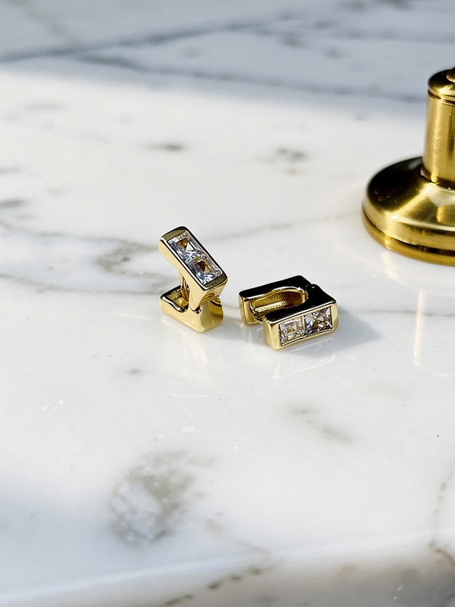 14k Altın Kaplama Çelik Küpe