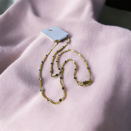 14K Zincir Çelik Kolye